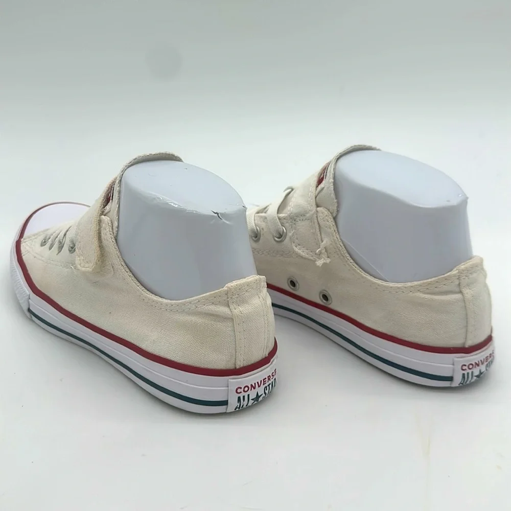 Converse White Chuck Taylor All-Star Easy On No Tie Classic Design Girls Size 3